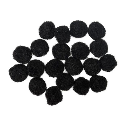 Picture of POMPOM BLACK 20MM - 20 PACK